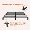 thumbnail image 5 of Senfot Full Size Bed Frame, 6 Inch Metal Platform, No Box Spring Needed,No Screws Needed, 800 Lbs Capacity, Heavy Duty, Tool-Free Assembly with Reinforced Iron Slats & Legs, 5 of 7