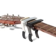 thumbnail image 1 of 2-Pack 6-String One-Handed Guitar Capo for Acoustic Electric Guitar - Black & Silver, 1 of 5