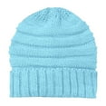thumbnail image 3 of TYGHBN Women's Winter Knit Casual Thick Soft Fashion Warm Thick Hat Unisex Large Winter Caps Men Mens Warm Hats with Ear Covers Warm Hats for Men Mens Winter Hats with Ear Toboggan Snow D Y Trapper, 3 of 3