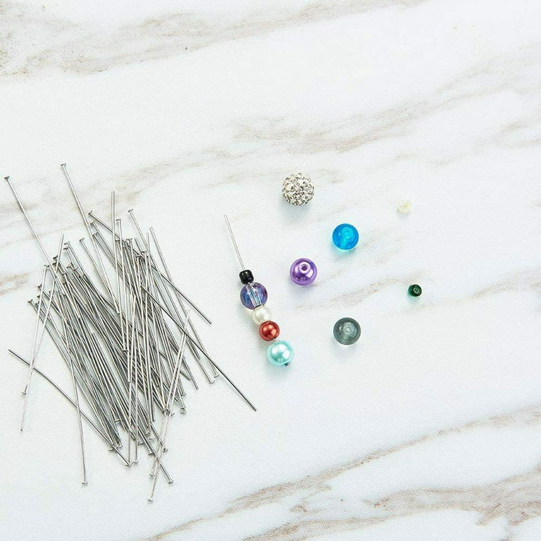 200pcs Metal Flat Head Pins 15-30mm For DIY Jewelry Making