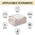 thumbnail image 6 of Bunny Blanket - Soft Fuzzy Throw Blankets for Girls - 40"x50" Crib Size Blanket for Bed & Couch - Pink Cute Throws Giftsd Sofa, 6 of 6
