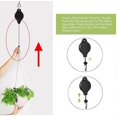 thumbnail image 4 of 4 Pack Plant Pulley Retractable Plant Hook Pulley Adjustable Plant Hanger Hanging Flower Basket For Garden Baskets Pots And Birds Feeder In Different, 4 of 5