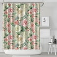 thumbnail image 2 of Waterproof Pioneer Shower Curtain 84x72 Inch Polyester Unique Colorful Floral Shower Curtain for Bathroom Hotel Home Decor with 12 Plastic Hooks, 2 of 5