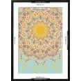 thumbnail image 5 of Art.com Sunshine Floral Mandala Art Print, Black Frame Wall Art, 21" x 29", 5 of 5