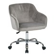 thumbnail image 1 of Scranton & Co Velvet Fabric Office Chair in Charcoal, 1 of 3