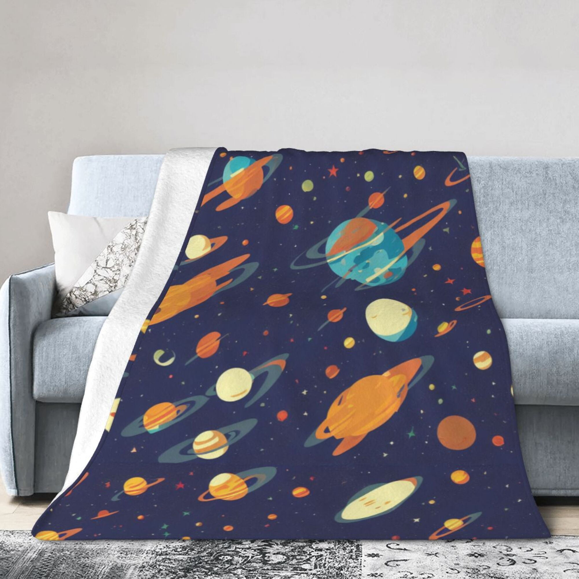 DouZhe UltraSoft Micro Fleece Lightweight Flannel Bed Blanket, Fantasy