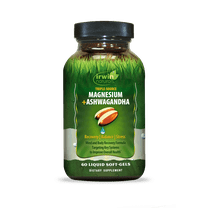 Irwin Naturals Triple-Source Magnesium Ashwagandha - 60 Liquid Soft-Gels