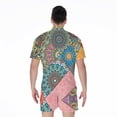 thumbnail image 2 of Patchwork Mandala Bohemian Pattern Short Sleeve Men'S Rompers Casual Summer Jumpsuits Outfit, 2 of 4