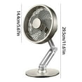 thumbnail image 1 of Wmhnj Ventilador de escritorio USB de metal con cabezal giratorio de 360 grados, cuello flexible, porttil, plegable, extensible, para oficina, viajes y uso al aire libre., 1 of 7