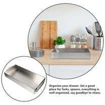 SEWCHICS Stainless Steel Utensil Holder with Draining Tray for Kitchen Counter and Home Organization
