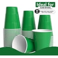 thumbnail image 4 of JJEAN-18 Oz Emerald Green Plastic Cups For Party Supplies 50 Pack | Emerald Green Disposable Cups Plastic | Disposable Drinkware For Parties, Events & Everyday, 4 of 4