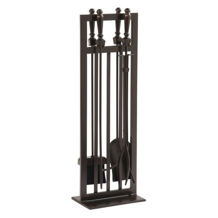 Pleasant Hearth 5 Piece Mission Style Fireplace Toolset Walmart Com