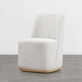 thumbnail image 2 of CHITA Modern Dining Chairs with Casters&Wood Base Set of 2, 2 of 5