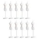 thumbnail image 1 of 10 mini maniquíes para muñecas, vestidos, regalos de cumpleaños con soporte para fotos de escenas de vida Blanco, 1 of 9