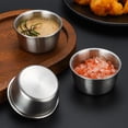 thumbnail image 2 of Hioecau Petite Tasse à Sauce en Acier Inoxydable Ramequin Bol à Sauce Mini Pudding Condiment Tasse pour Cuisine Restaurant Camping BBQ Fête Fruits de Mer, 2 of 8