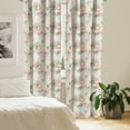 thumbnail image 3 of Ambesonne Floral Window Curtains, Romantic Wildflowers, Each 28" W x 63" L, Pale Green Brown and Peach, 3 of 5