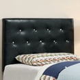 thumbnail image 2 of Furniture of America Kylen Faux Leather Twin Headboard in Black, 2 of 6