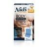 Nad's For Men Body Waxing Strips, 20 Count + FREE Eyebrow Trimmer