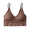 thumbnail image 2 of Sujetador De Bienestar Para Mujer Sujetador Deportivo Tirantes Finos Bralette Café Sunnimix Chaleco Bralette para mujer, 2 of 7