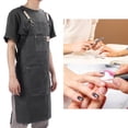 thumbnail image 3 of Adjustable Cross Back Cotton Canvas Apron with Pockets, Suitable for Kitchen Cooking, Nail Salon, Hair Salon, 3 of 7