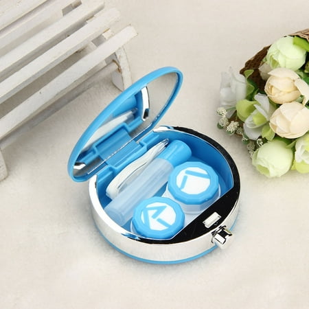 Perfume Bottle Retro Shaped Contact Lens Case Box Container Holder Box