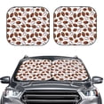 thumbnail image 2 of Fotbe Football 2-Piece Car Windshield Sun Shade | Sun Blocker for Car Windshield | Foldable Automotive Interior Accessories for Sun Protection-Medium, 2 of 7