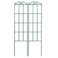 thumbnail image 2 of Kingtowag Green Planter Vertical Pot Trellis for Indoor Decorative, 2-Pack Steel Floral Trellis, 19.69" * 5.9", Freestanding Plant Climbing Frame, Rust-Resistant and Durable, 2 of 8