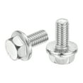 thumbnail image 1 of Uxcell 25Pack M6 x 12mm Hex Serrated Flange Bolts Screws 304 Acero Inoxidable, 1 of 5