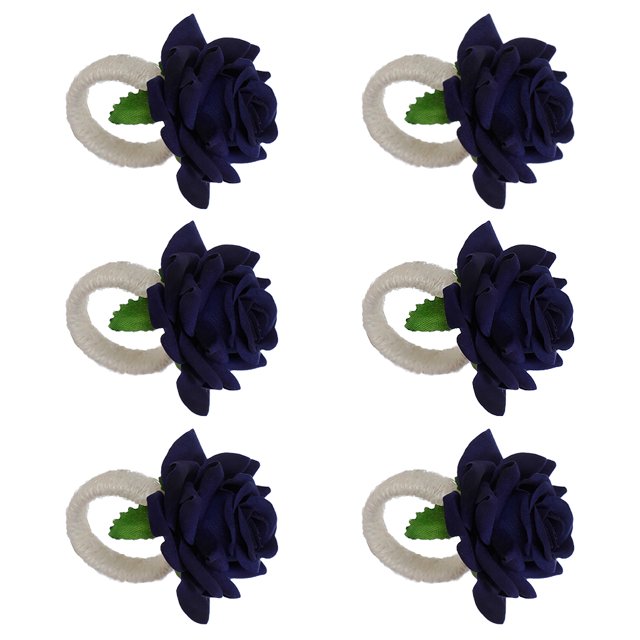 Servilletero de flores artificiales Inteprter 6 piezas colorido extraíble