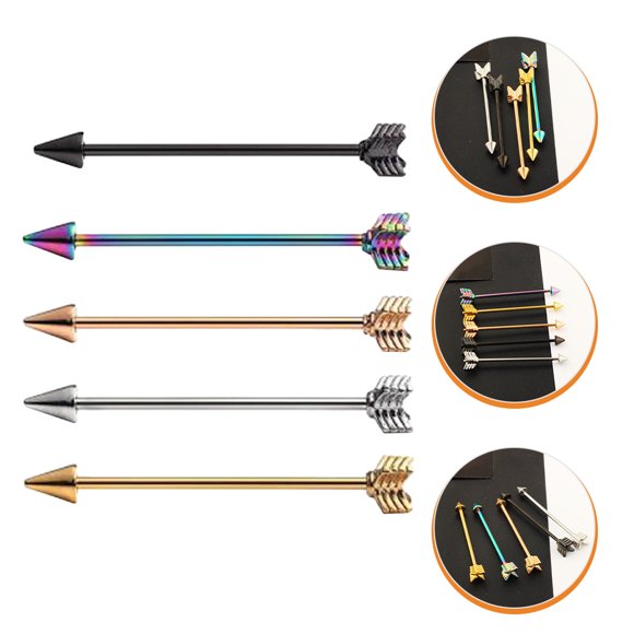 HEALEEP 5Ud Pendientes Con Zirconia Para Mujer Accesorio Para Fiestas Y Uso Diario