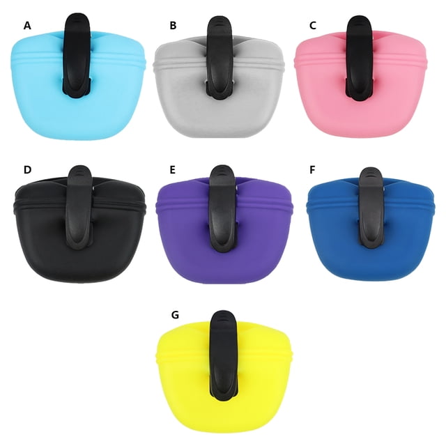 maskred Pets Training Elastic Waist Bag Large Capacity Feeding Storage Pouch Container Practicing Food Bags for Outdoor Running Pink 1 Pc