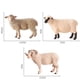 thumbnail image 3 of 1 pieza de modelo de oveja realista, decoración de animales simulados, arte de plástico, adorno de escritorio para niños (beige), 3 of 5