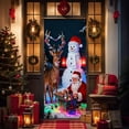 thumbnail image 4 of Christmas Door Cover Tapestry - 71*35in Festive Hanging Decor for Parties & Homes, Durable Material, Easy to Hang, Enhances Holiday Door Decor & Party Atmosphere, K, 4 of 9