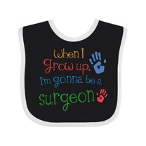 Inktastic Future Surgeon Kids Doctor Boys or Girls Baby Bib