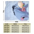 thumbnail image 4 of Eeyore Cartoon Fleece Blanket for Boys Girls Kids, Ultra Soft Cozy Warm Flannel Throw Blankets, Plush Blanket Gifts for Bed Sofa Living Room Couch Home Decor 80"X60", 4 of 7