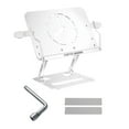 thumbnail image 3 of GUOOL Book Stand Holder Foldable for Reading Tablet Holder Bookshelves Hands Save White, 3 of 7