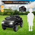 thumbnail image 2 of Winado Licensed Toyota 12V Kids Electric Ride On Car with Remote Control, Music, Lights, Black, 2 of 8