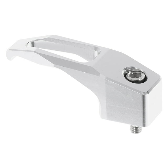Gancho colgante para motocicleta Cuadrado Soporte para casco de motocicleta Equipaje para scooter bicicletas Tono plateado Longitud 78mm