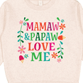 thumbnail image 3 of Inktastic Mamaw and Papaw Love Me Toddler Sweatshirt, 3 of 4