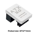 thumbnail image 3 of Placa adaptadora de corriente macho a hembra 600W para tarjeta gráfica PCIe5.0 (Plata A), 3 of 3