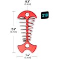 thumbnail image 3 of 10PCS Deck Anchor Pegs, Windproof Aluminium Alloy Fishbone Tent Stakes with Spring Buckle, Portable Wind Rope Anchor, Camping Tent Nail, 3 of 7