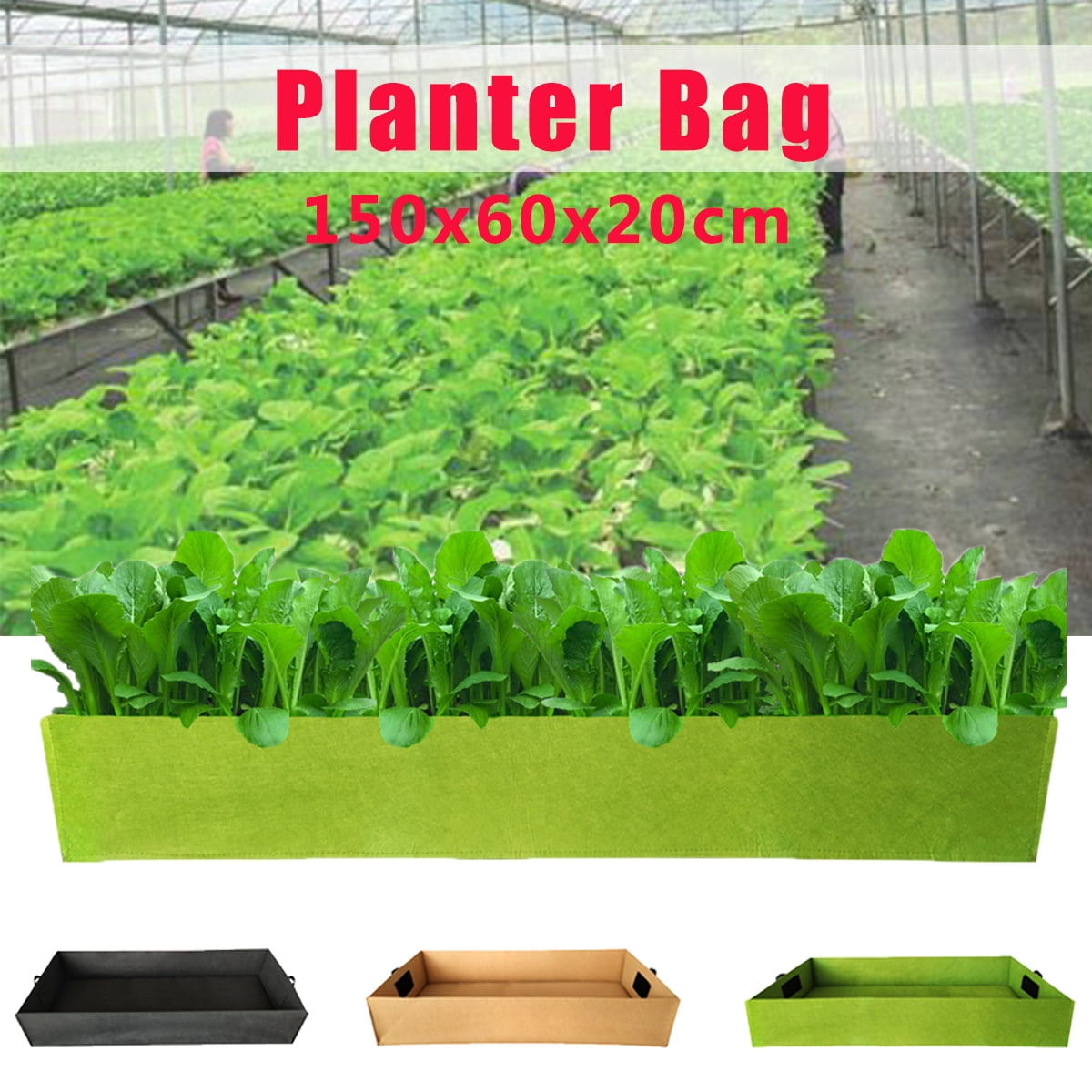 59x24x8 Inch Large Grow Bags Potato Plant Pots Vegetables Fruits Fabric