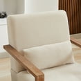 thumbnail image 5 of Yesurprise Swivel Arm Chair, Accent Sofa Chair, 360-degree Swivel Sofa Linen Blend Accent Chair with 1pc Throw Pillow for Living Room Nursery Hotel Bedroom, 5 of 8