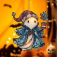 thumbnail image 2 of Kojanyu Colgante de fantasma 2D con cadena redonda para pared y ventana,ideal para festivales,decoración de Halloween para paredes y ventanas., 2 of 6