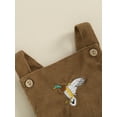 thumbnail image 6 of CIYCuIT Baby Girls Boys Corduroy Romper Overalls Duck Embroidery Sleeveless Square Neck Jumpsuit 3M 6M 9M 12M 18M Newborn Infant Cute Summer Bodysuit for Casual Daily, 6 of 9