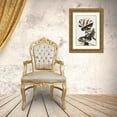 thumbnail image 3 of 1x Studio III 11x14 Gold Ornate Wood Framed with Double Matting Museum Art Print Titled - Monstera Gold 09, 3 of 4