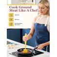 thumbnail image 4 of Cuchilla Meat Masher CLUEAPOP de 5 curvas para carne molida de nailon, 4 of 9