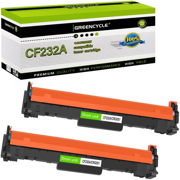GREENCYCLE 2 Pack Compatible for HP 32A CF232A Drum Unit Replacement with HP Laserjet Pro M203dn M203dw M227fdn M227fdw M227fdn M118dw M148fdw Printer