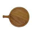 thumbnail image 2 of Oussum Wooden Round Cutting Board with Handle Natural Wood Cutting Boards, 2 of 6