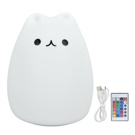 

Night Light Exquisite Silicone Lamp USB Charging For Office For Baby Room Popular Cat